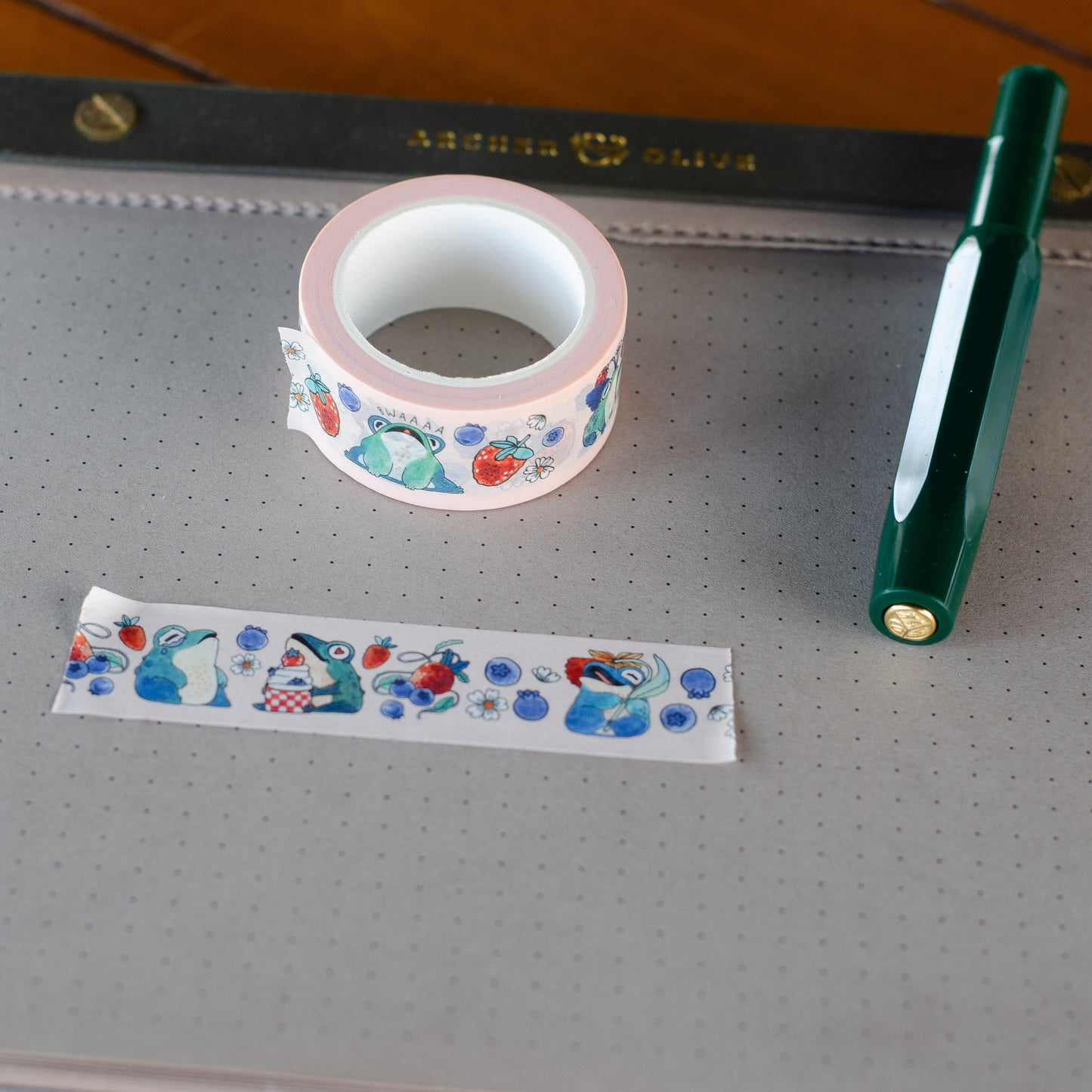 Frogs & Berries Washi Tape