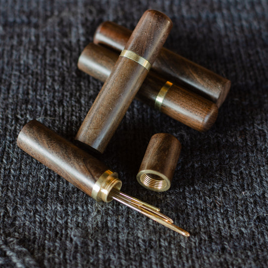 Wooden Needle Cases